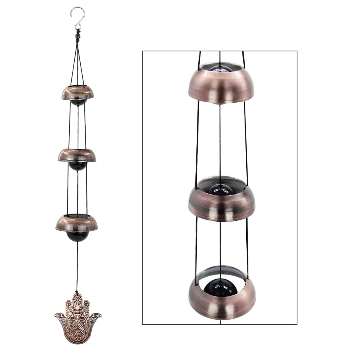 Copper Wind Chimes, Temple Wind Chime,Feng Shui Wind Chimes for Home Yard Outdoor Decoration