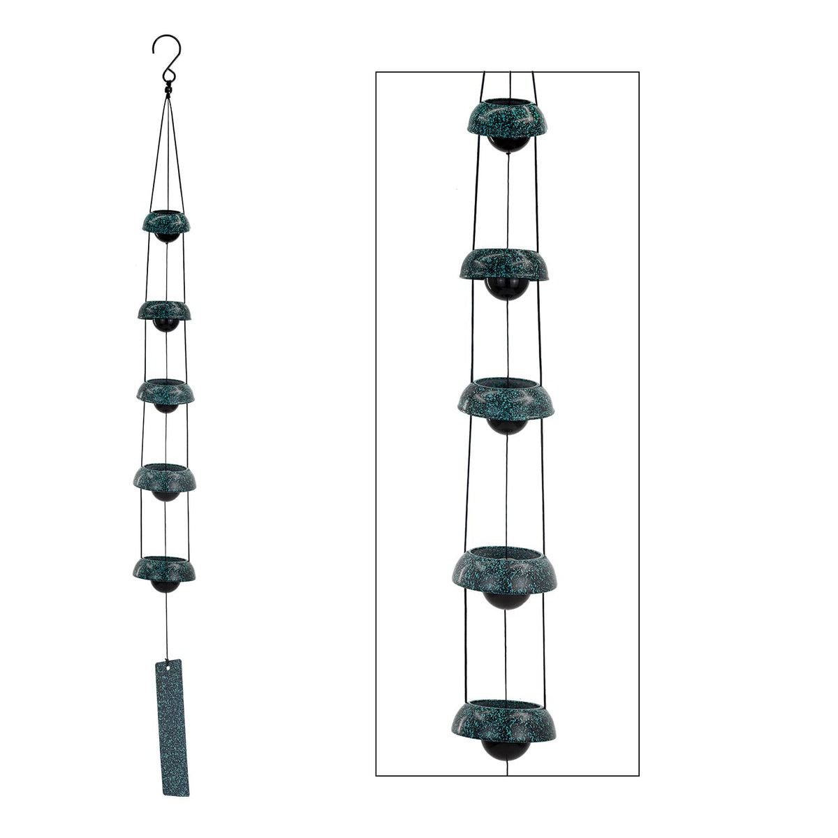 Copper Wind Chimes, Temple Wind Chime,Feng Shui Wind Chimes for Home Yard Outdoor Decoration