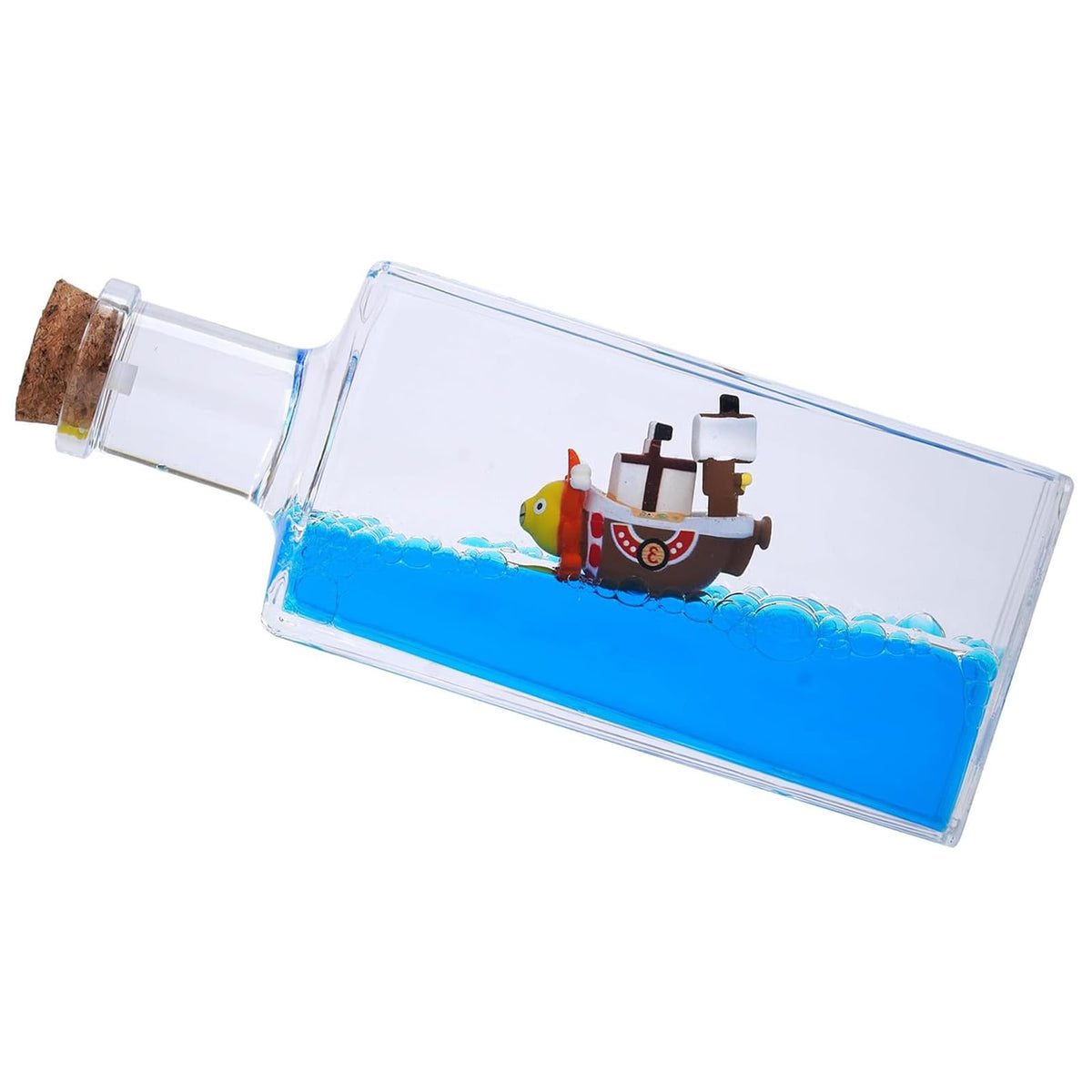 Unsinkable Black Pearl Pirate Ghost Ship in a Fluid Drift Bottle