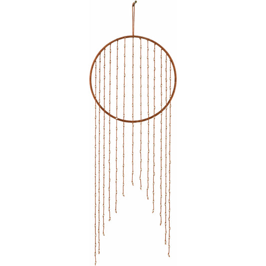 Catayauan Rust Handmade Beaded Wall Hanging Decor with Hanging Loop - Bead Tapestry, Room Art, Home Inspo for Home Decoration Needs, Celestial Aesthetic, Room Decor, Alternative Hanging Decor