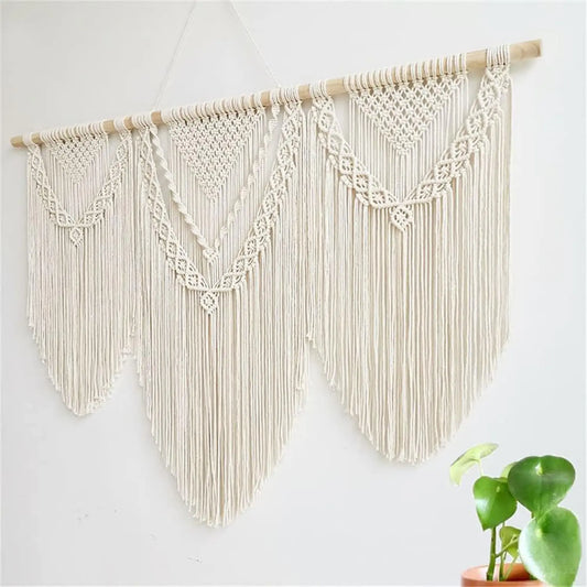 Macrame Wall Hanging Large Boho Style Handmade Tapestry Wall Mount Design, Unique Wall Decor for Home, Artisan Crafted Wall Art, Artistic Indoor Decoration, Artistic Home Decor