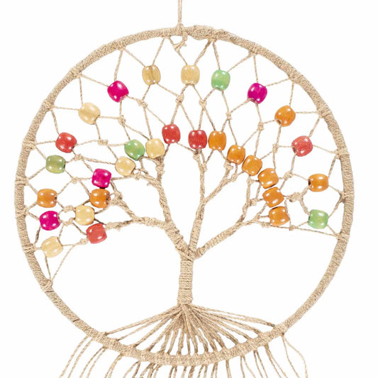 Mapua Handwoven Bohemian Knot Wall Tapestry - Rectangle Shape, Beaded Macrame Finished Hanging Decor, Alternative Bedroom Home Accessory Supply